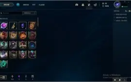 conta lol lvl 273 full champ 301 skins  e muito mais coisas