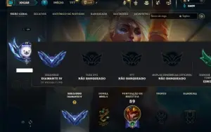 Diamante 4 com 50 Champs e 18 Skins