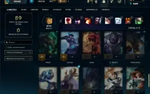 Diamante 4 com 50 Champs e 18 Skins
