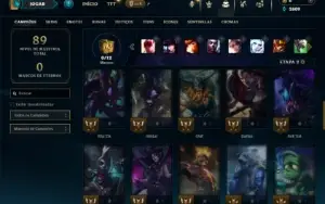 Diamante 4 com 50 Champs e 18 Skins