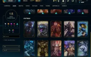 Diamante 4 com 50 Champs e 18 Skins