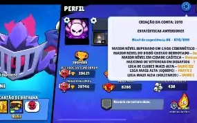 Conta De Brawl Stars/Clash Royale Antiga (30K De Troféu, 80