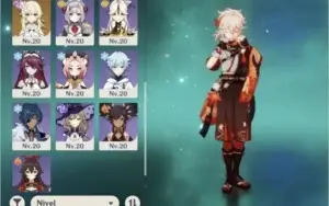 Ar48. Kazuha c1 + juramento/ venti, childe, qiqi, tumulo