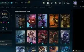 Conta Ex grão mestre - 528 Skins  e 153k de essencia azul