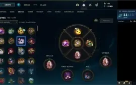 Conta Ex grão mestre - 528 Skins  e 153k de essencia azul