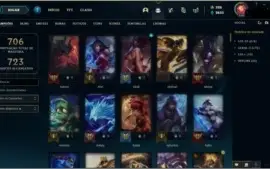 Conta LoL Ouro 1 Todos Champs