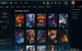 Conta LoL Ouro 1 Todos Champs