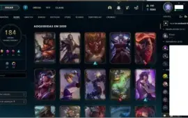 Conta diamante com varias skins