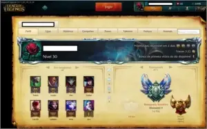 CONTA DIAMANTE 5 COM CHAMPIONS E SKINS