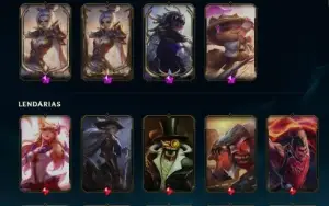 CONTA LOL PLATINA 1 MMR DIAMOND COM 317 SKINS