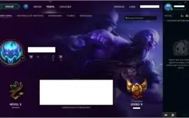 Conta League Of Legends - Ouro 5 - 26 Campeoes + 5 Skins