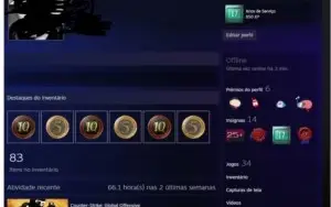 Steam OLD 17 anos Prime + medalhas