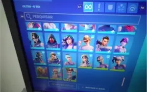 Conta Fortnite Ikonik, Galaxy, Glow, 145 skin SALVE O MUNDO
