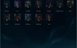 Conta season 1/diamante 5/62 skins/127 campeões/Rammus rei