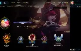Conta season 1/diamante 5/62 skins/127 campeões/Rammus rei