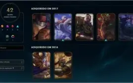 CONTA LOL PLATINA 3 - 92 CHAMPS - 42 SKINS - BARATA