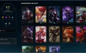 CONTA LOL PLATINA 3 - 92 CHAMPS - 42 SKINS - BARATA