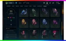 CONTA LOL - NIVEL 300 + 100 SKINS + CROMAS