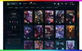 CONTA LOL - NIVEL 300 + 100 SKINS + CROMAS