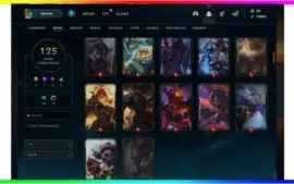 CONTA LOL - NIVEL 300 + 100 SKINS + CROMAS