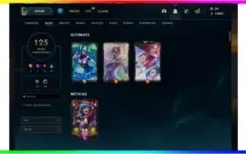 CONTA LOL - NIVEL 300 + 100 SKINS + CROMAS