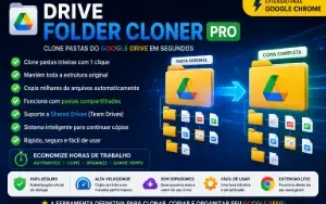Google Drive Folder Cloner PRO - Copie Pastas Inteiras