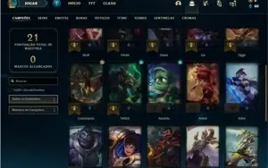 Conta ouro 2 com 29 Champs e 3 Skins ( EMAIL NÃO VERIFICADO)