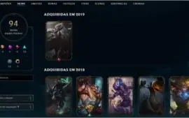 Conta Plat - Todos campeões - 97 skins - 0 bans