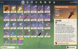 Genshin Impact Ar 46 SERVER NA 6 5s 3 weapons 5s