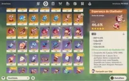 Genshin Impact Ar 46 SERVER NA 6 5s 3 weapons 5s