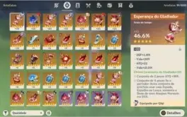 Genshin Impact Ar 46 SERVER NA 6 5s 3 weapons 5s