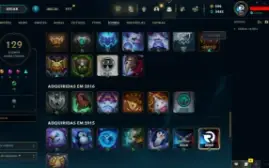 Conta LOL LVL 161 | 113 Campeões| 71 Skins |UNRANKED| 2015