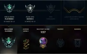 Conta Lol Platina 1 85 pdl (barato)