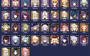 AR 55 - Yae Miko (com Kagura) Raiden, Xiao, Eula, Kazuha+