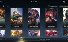 Conta mestre com skins boa e win rate bom