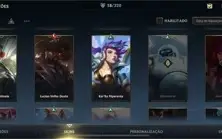 Conta mestre com skins boa e win rate bom