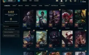 Conta Platina 3 com TODOS os champs e 236 skins + 130 Cromas
