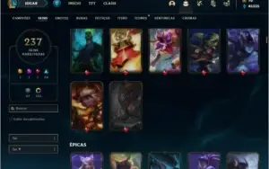 Conta Platina 3 com TODOS os champs e 236 skins + 130 Cromas
