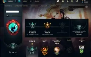Conta Platina 3 com TODOS os champs e 236 skins + 130 Cromas