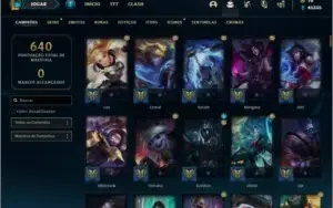 Conta Platina 3 com TODOS os champs e 236 skins + 130 Cromas