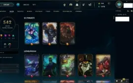 Conta De Lol Com 542 Skins