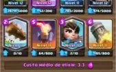 CONTA CLASH ROYALE TODAS AS CARTAS MESTRE 1 QUASE LEVEL 12