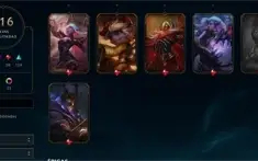 Conta de Lol level 485/ 315 skins