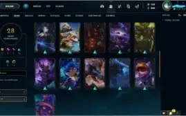 Conta Lol D4, nvl 124,29 skin e 18 frag,trofeu clash,90champ