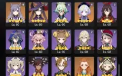 GENSHIN IMPACT - AR60, 67T5,Nahida + Bis, Kazuha + Bis, Gany