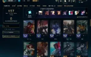 Ouro 1 com 55 Champs e 8 Skins
