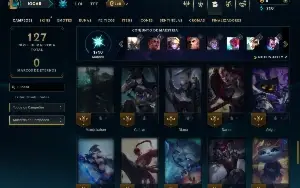 Ouro 1 com 55 Champs e 8 Skins