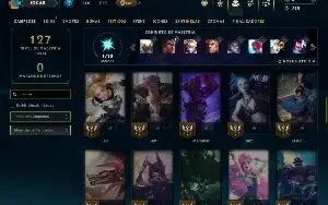 Ouro 1 com 55 Champs e 8 Skins