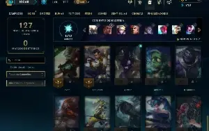Ouro 1 com 55 Champs e 8 Skins