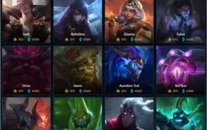 CONTA DE E-GIRL LEAGUE OF LEGENDS